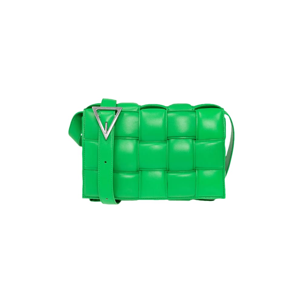 Bottega Veneta Padded Cassette Bag Parakeet/Silver