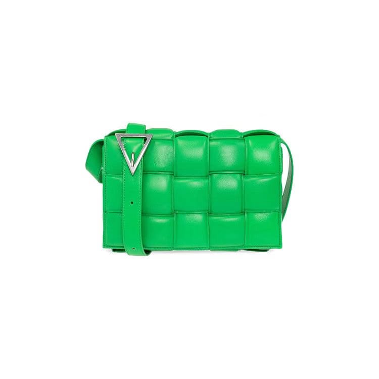Bottega Veneta Padded Cassette Bag Parakeet/Silver