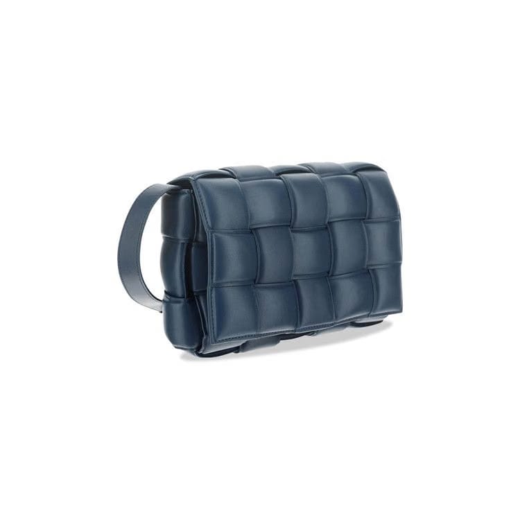 Bottega Veneta Padded Cassette Deep Blue/Gold