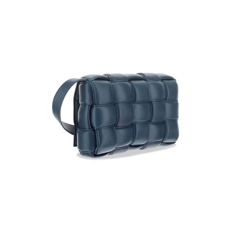 Bottega Veneta Padded Cassette Deep Blue/Gold