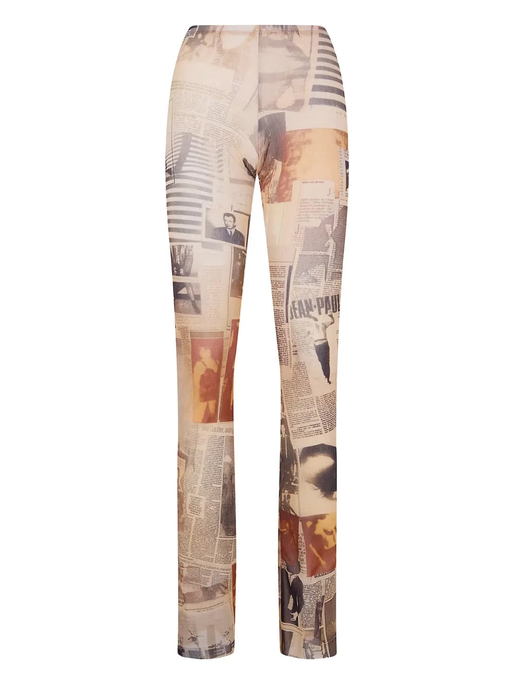 newspaper-print leggings