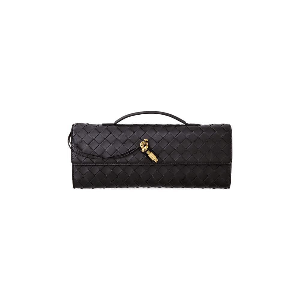 Bottega Veneta Andiamo Clutch Bag Fondant