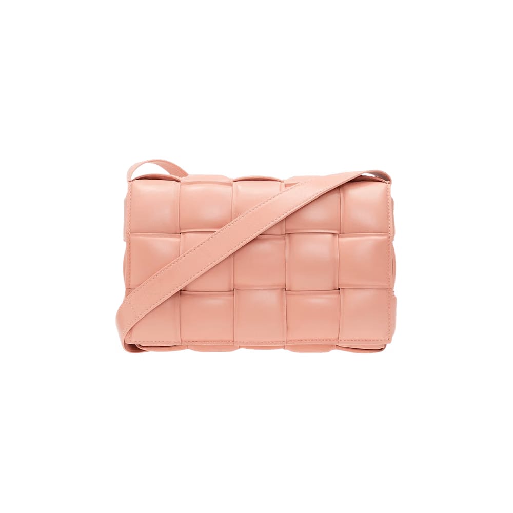 Bottega Veneta Padded Cassette Bag Peachy/Silver
