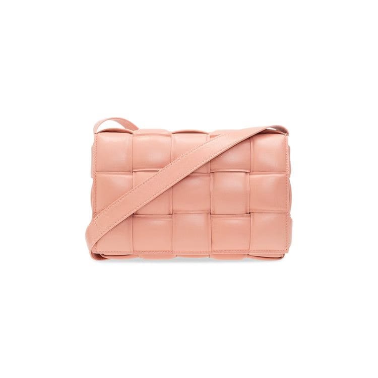 Bottega Veneta Padded Cassette Bag Peachy/Silver