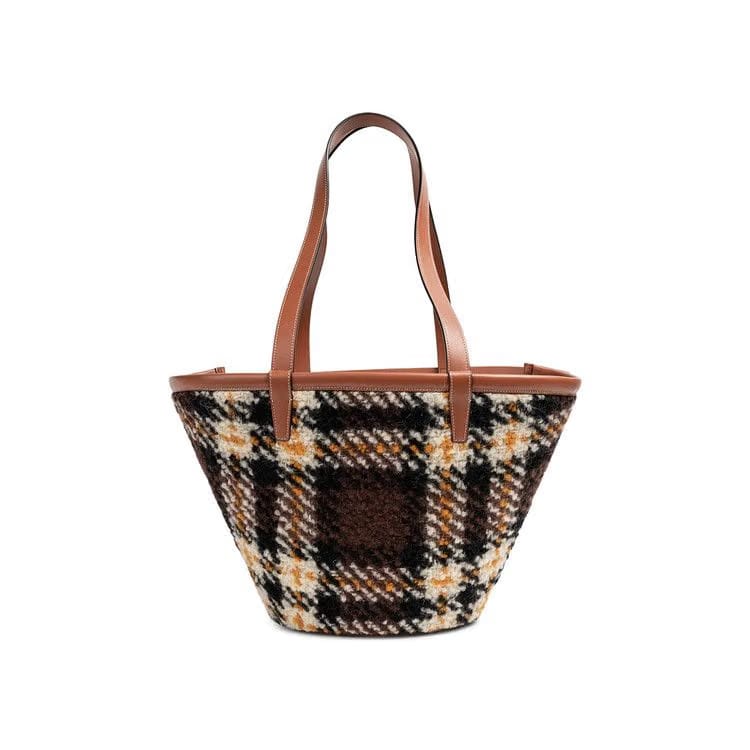 CELINE Large Triomphe Tote Bag Tartan