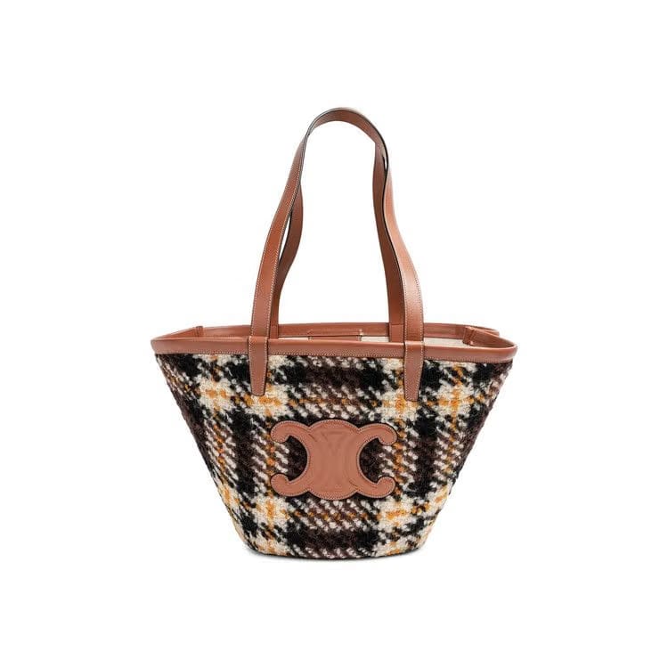 CELINE Large Triomphe Tote Bag Tartan