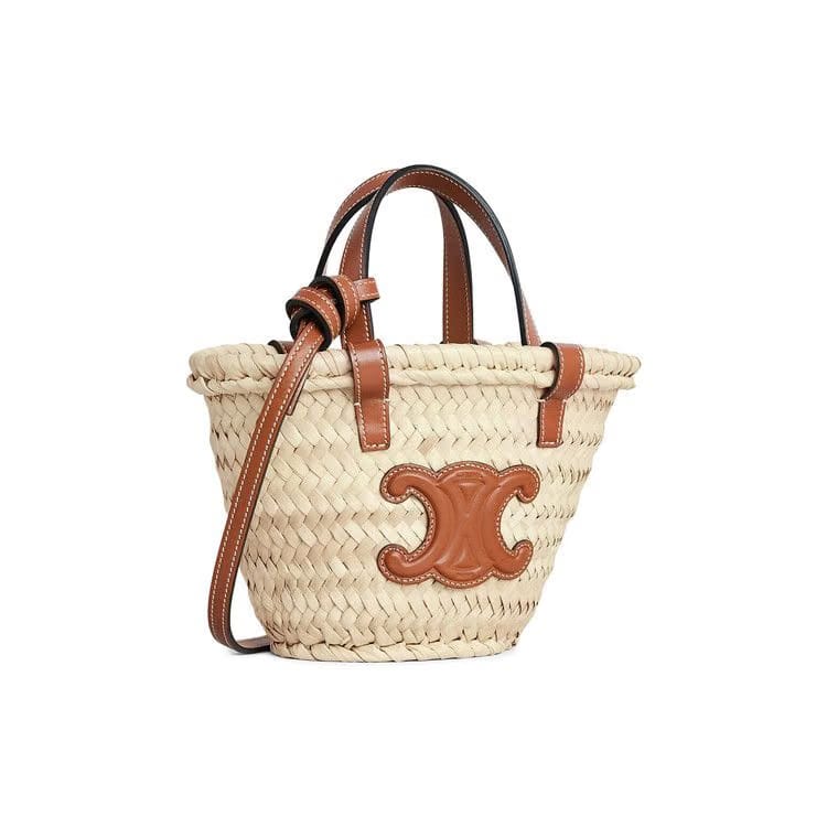 CELINE Mini Triomphe Tote Bag Natur