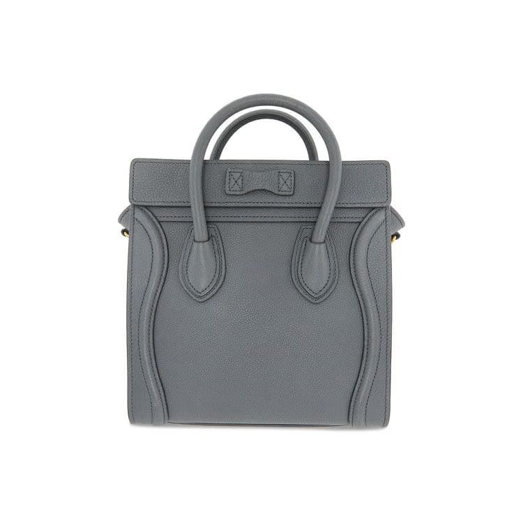 CELINE Nano Luggage Bag In Baby Drummed Calfskin Kohl