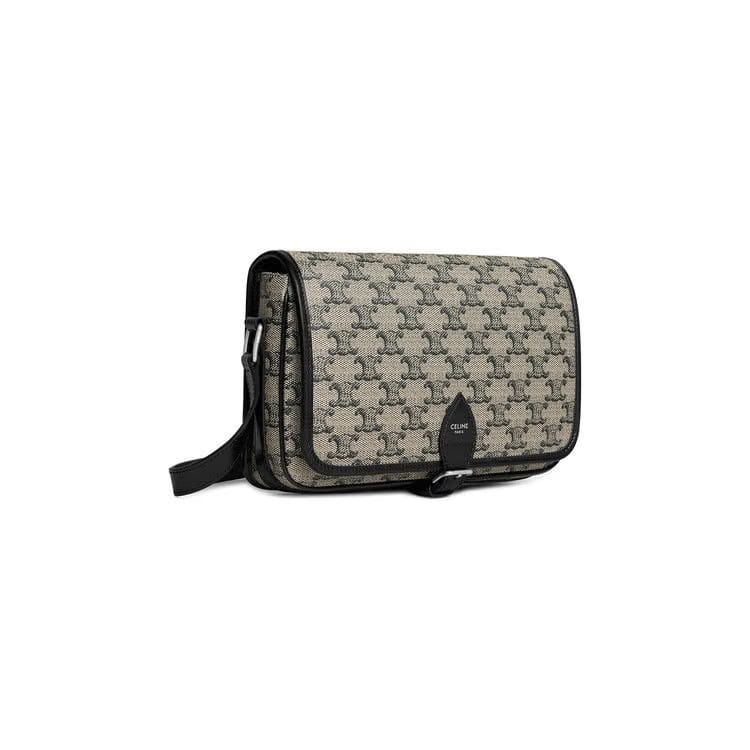 CELINE Small Folco Messenger Bag Beige/Black