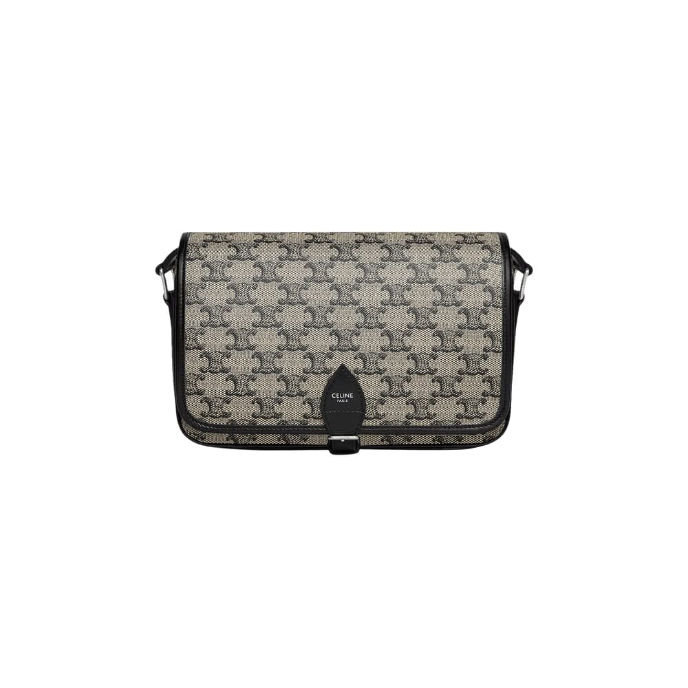 CELINE Small Folco Messenger Bag Beige/Black