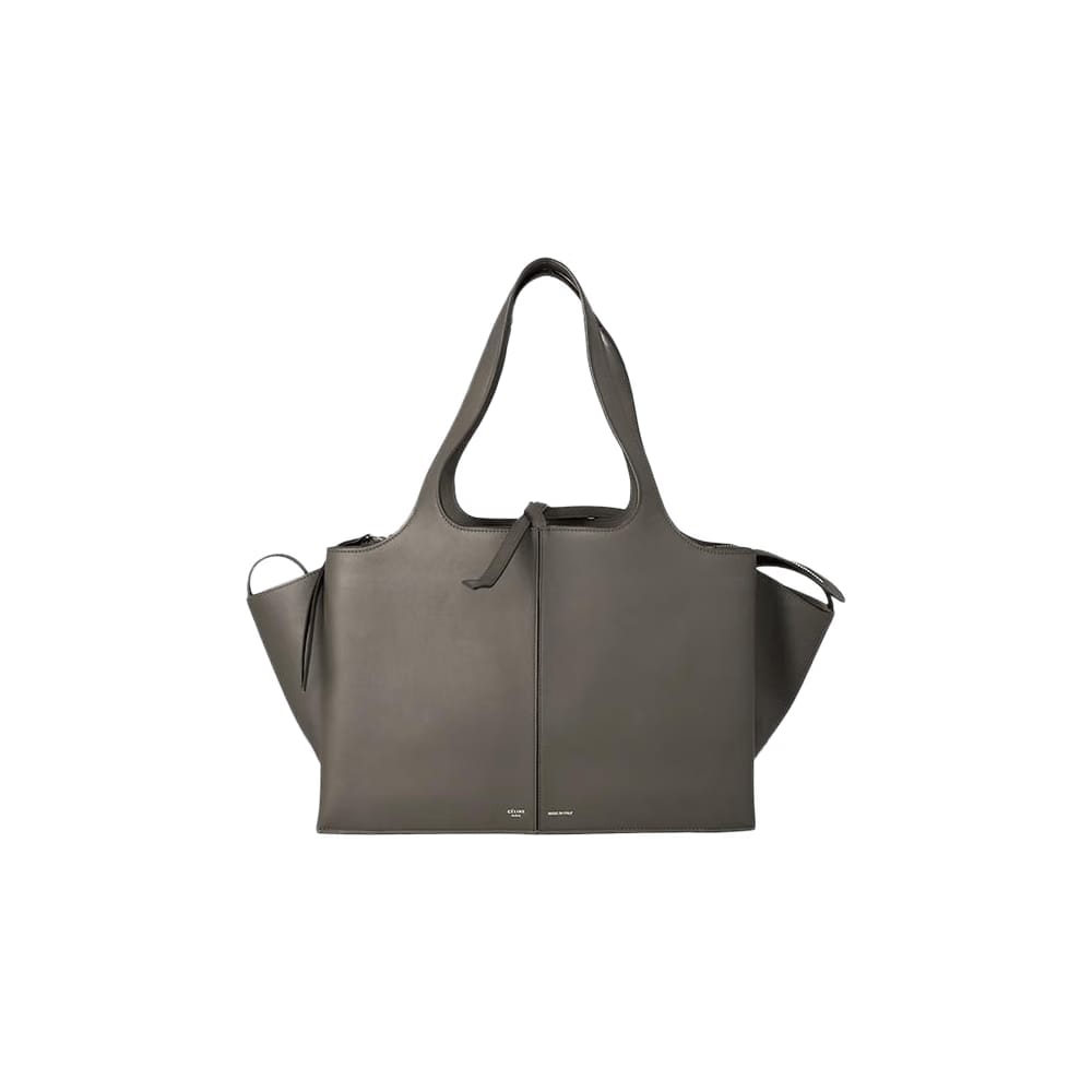 CELINE Medium Tri Fold Bag Grey