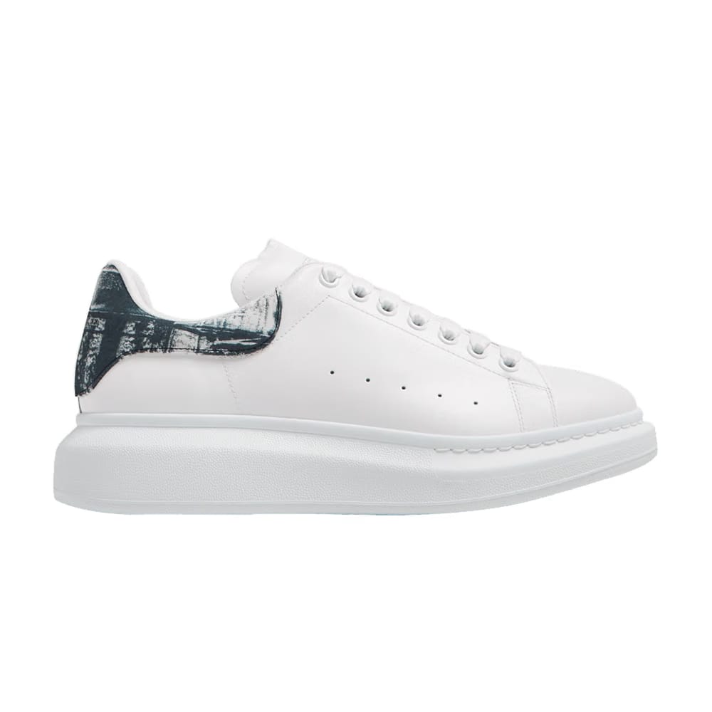 Alexander McQueen Oversized Sneaker White Textured Black