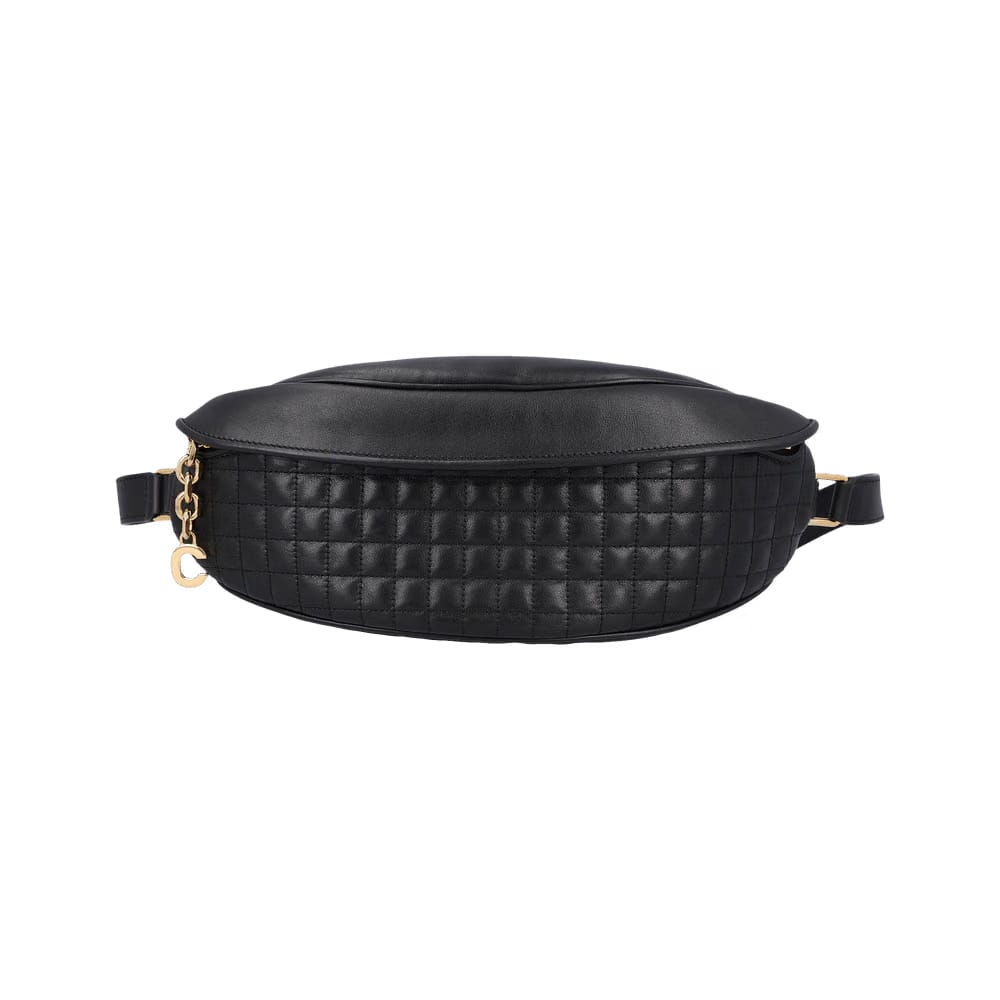 CELINE C Charm Belt Bag Black