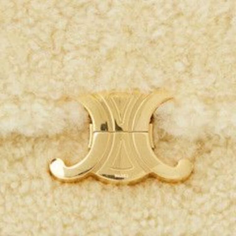 CELINE Teen Triomphe Bag Ivory