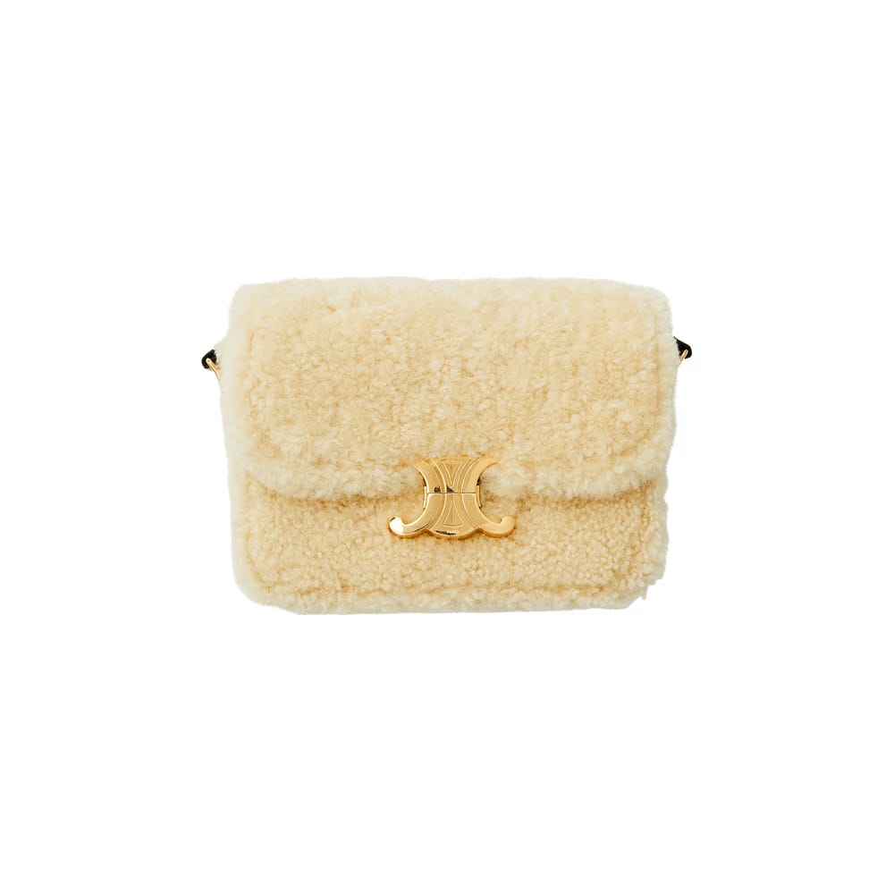 CELINE Teen Triomphe Bag Ivory