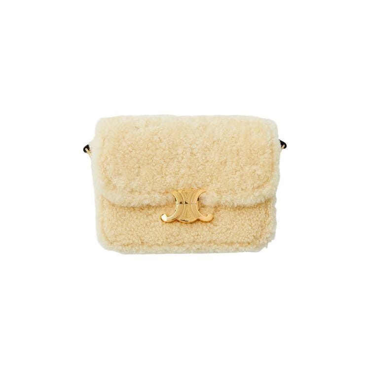 CELINE Teen Triomphe Bag Ivory