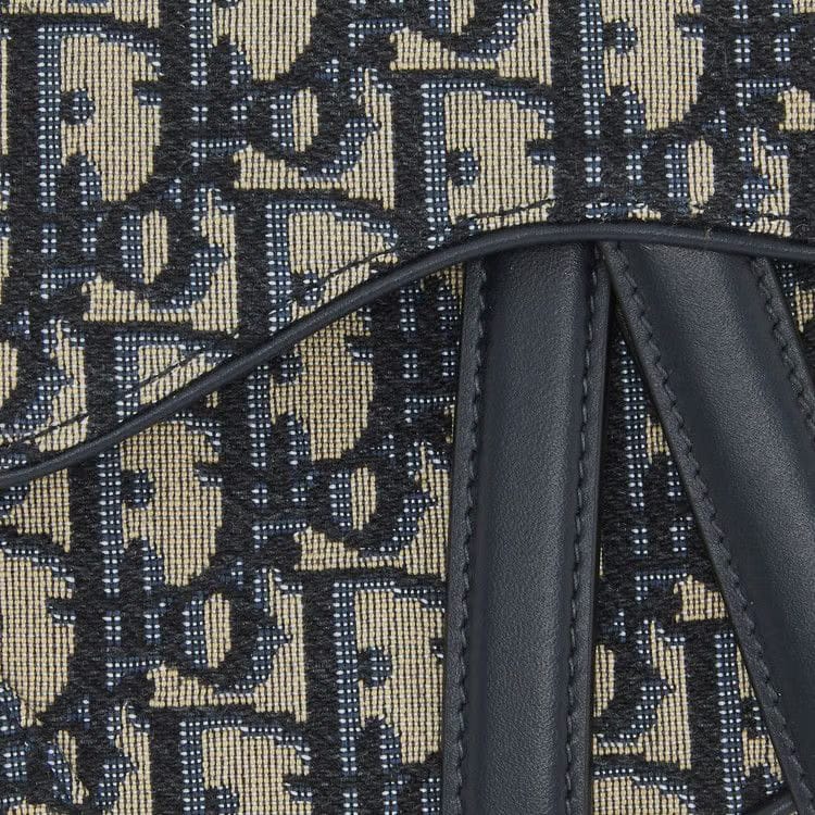Dior Mini Saddle Bag Blue Dior Oblique Jacquard