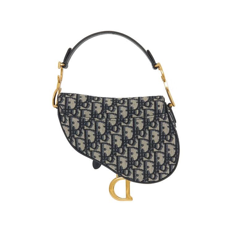 Dior Mini Saddle Bag Blue Dior Oblique Jacquard