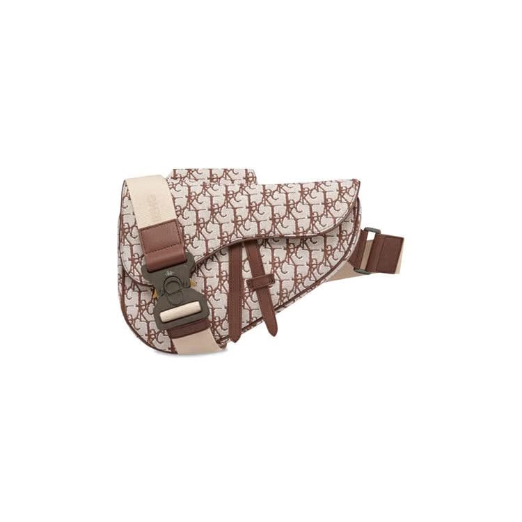 Dior x Cactus Jack Oblique Jacquard Saddle Bag Coffee