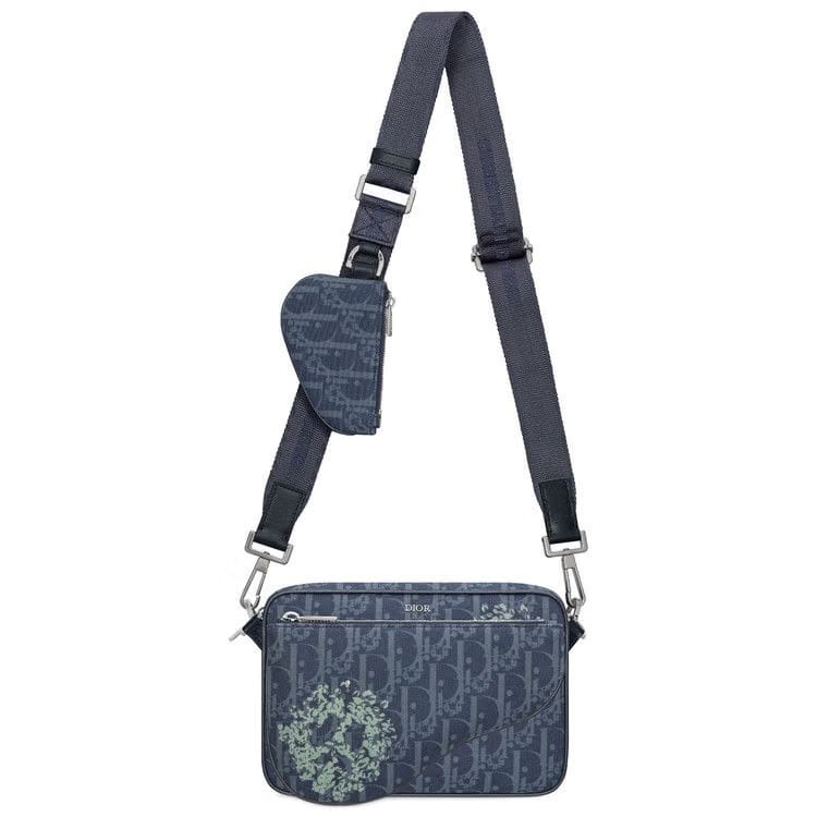 Dior x Denim Tears Saddle Triple Pouch Blue