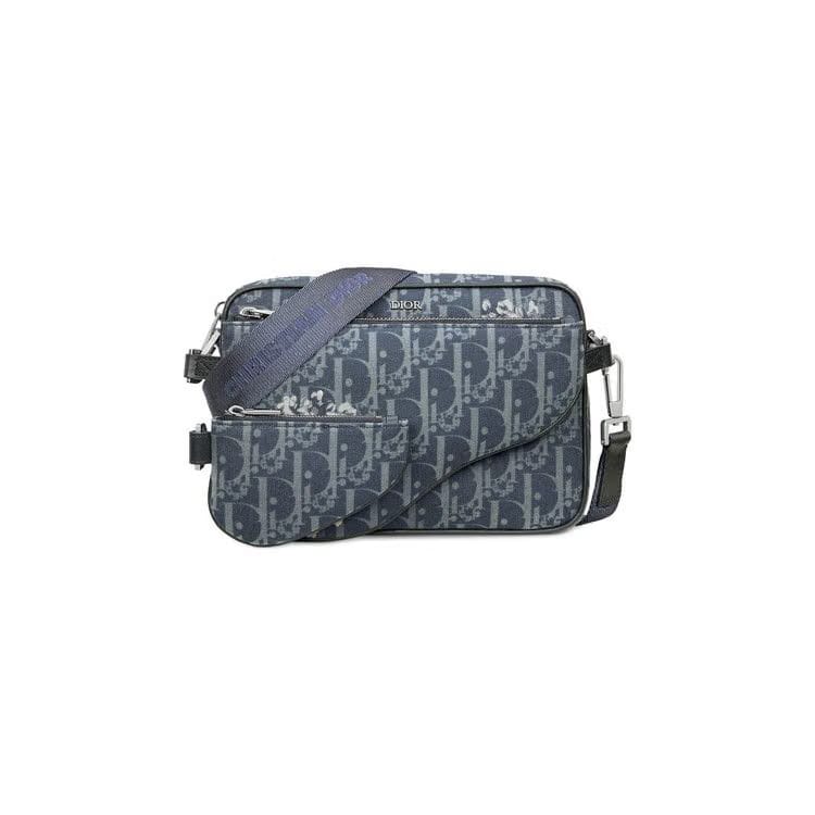 Dior x Denim Tears Saddle Triple Pouch Blue