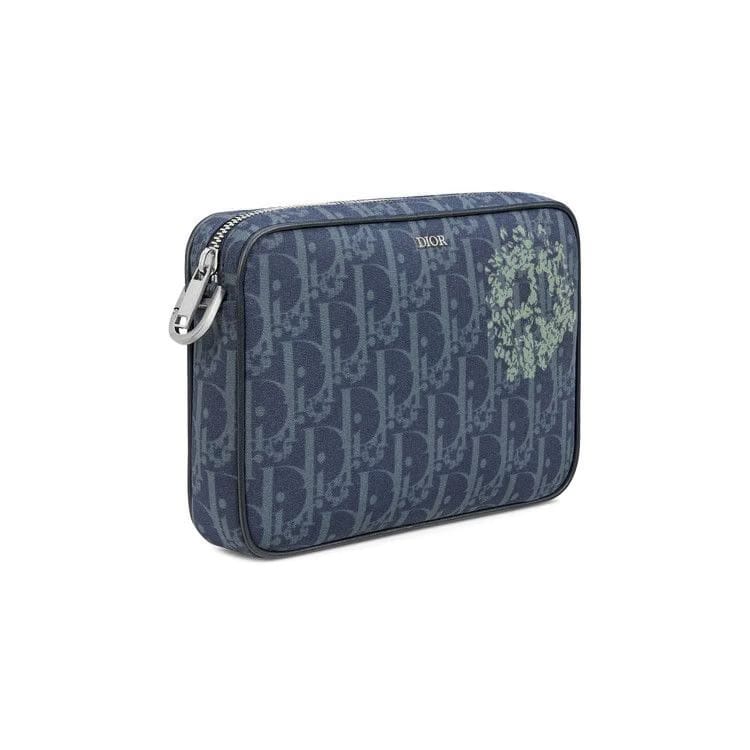 Dior x Denim Tears Saddle Triple Pouch Blue