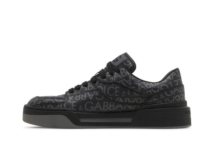 Dolce & Gabbana New Roma Low Allover Jacquard Logo - Black