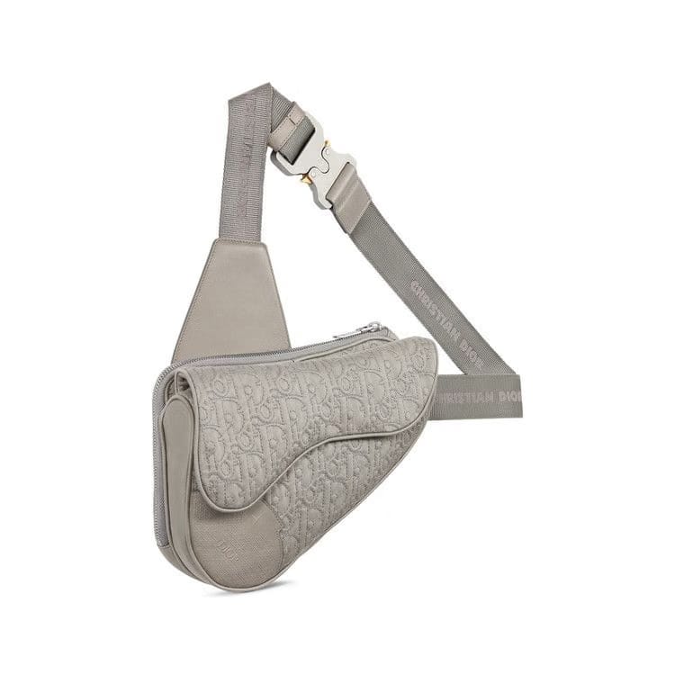 Dior x Stone Island Saddle Bag Grey
