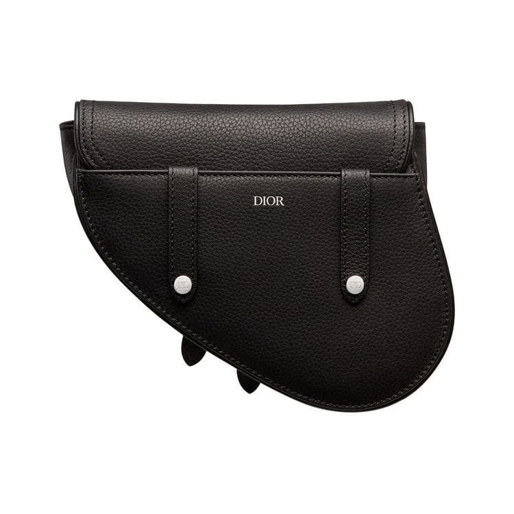 Dior x Cactus Jack Phosphorescent Motif Mini Saddle Bag Black