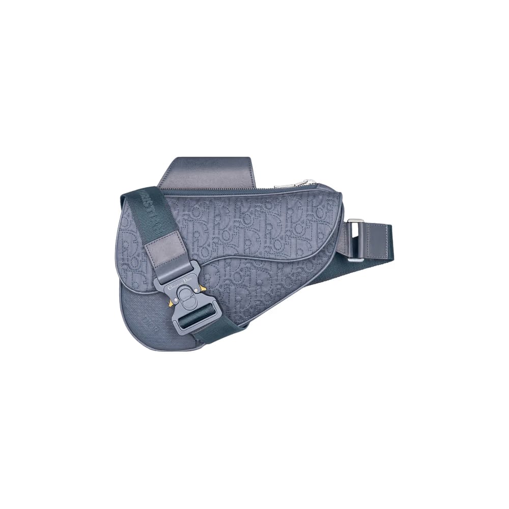 Dior x Stone Island Saddle Bag Blue