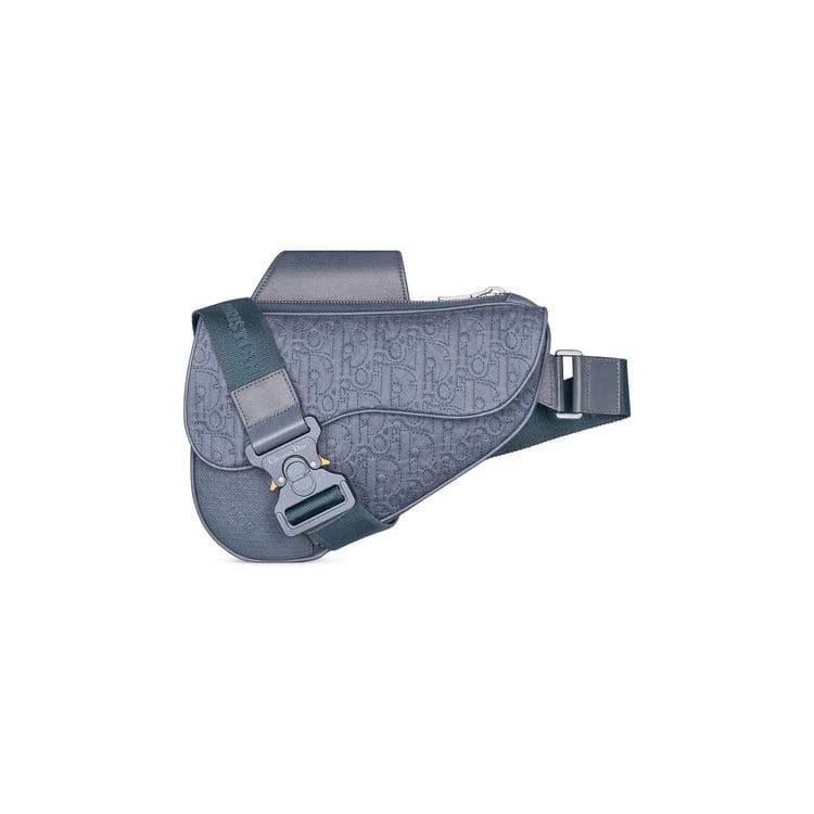 Dior x Stone Island Saddle Bag Blue