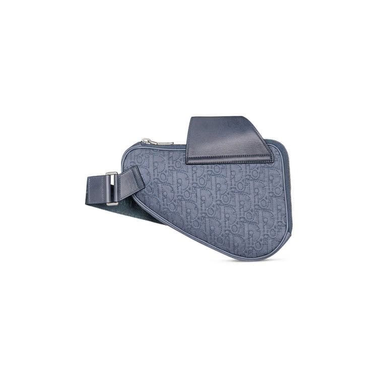 Dior x Stone Island Saddle Bag Blue