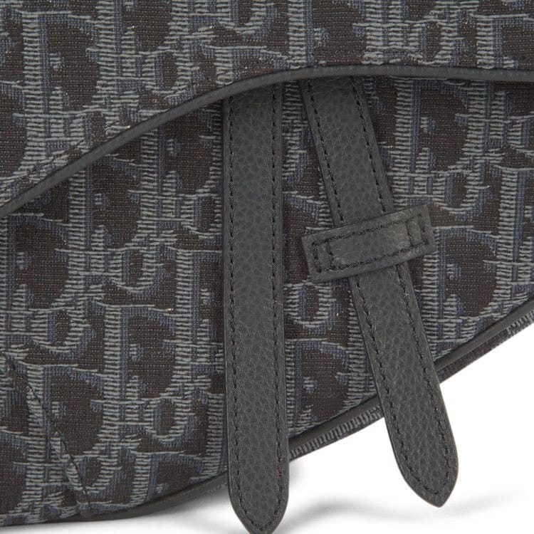 Dior Oblique Saddle Bag Blue Tonal