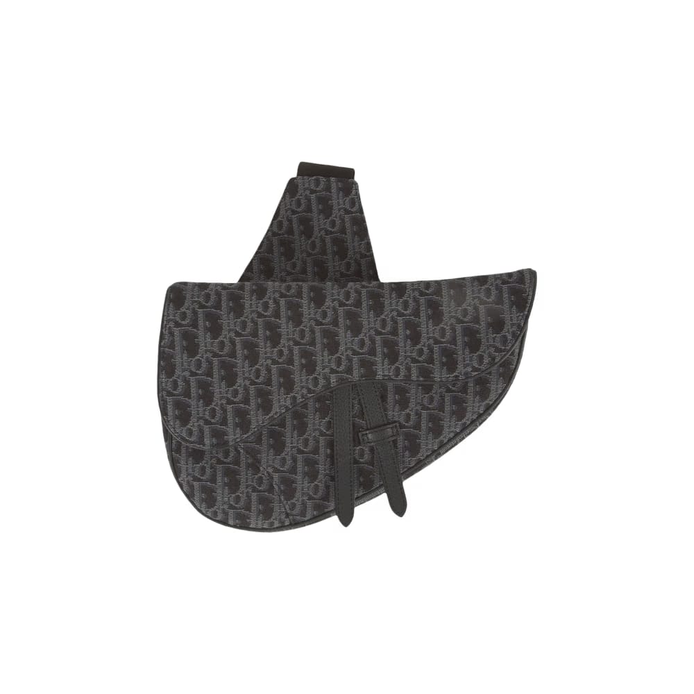 Dior Oblique Saddle Bag Blue Tonal