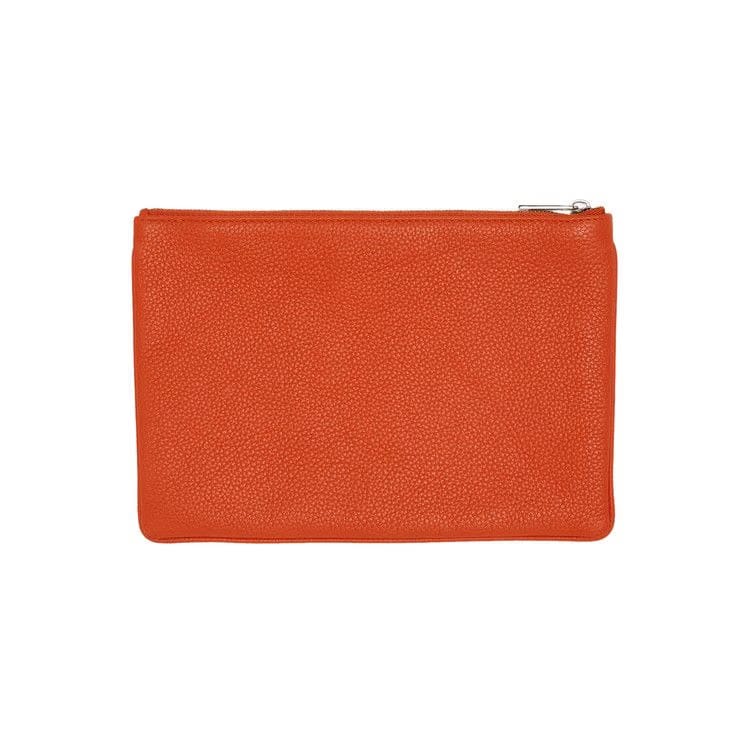 Dior Small Leather Zip-Pouch Orange