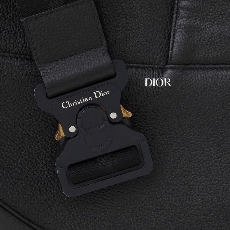 Dior Leather Saddle Bag Black