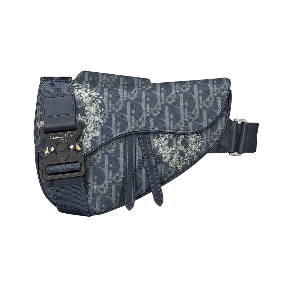 Dior x Denim Tears Saddle Bag Blue