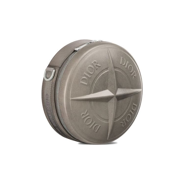 Dior x Stone Island Round Bag Grey