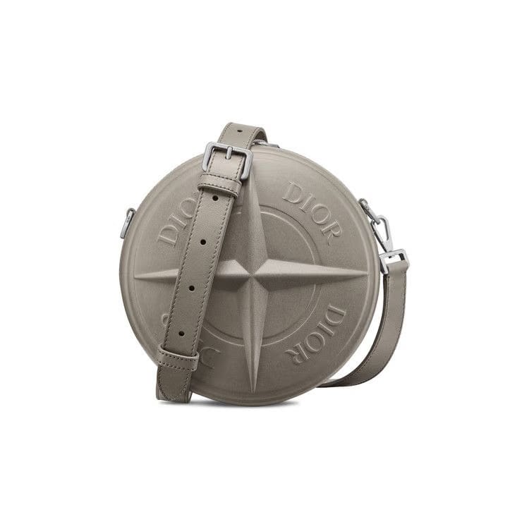 Dior x Stone Island Round Bag Grey