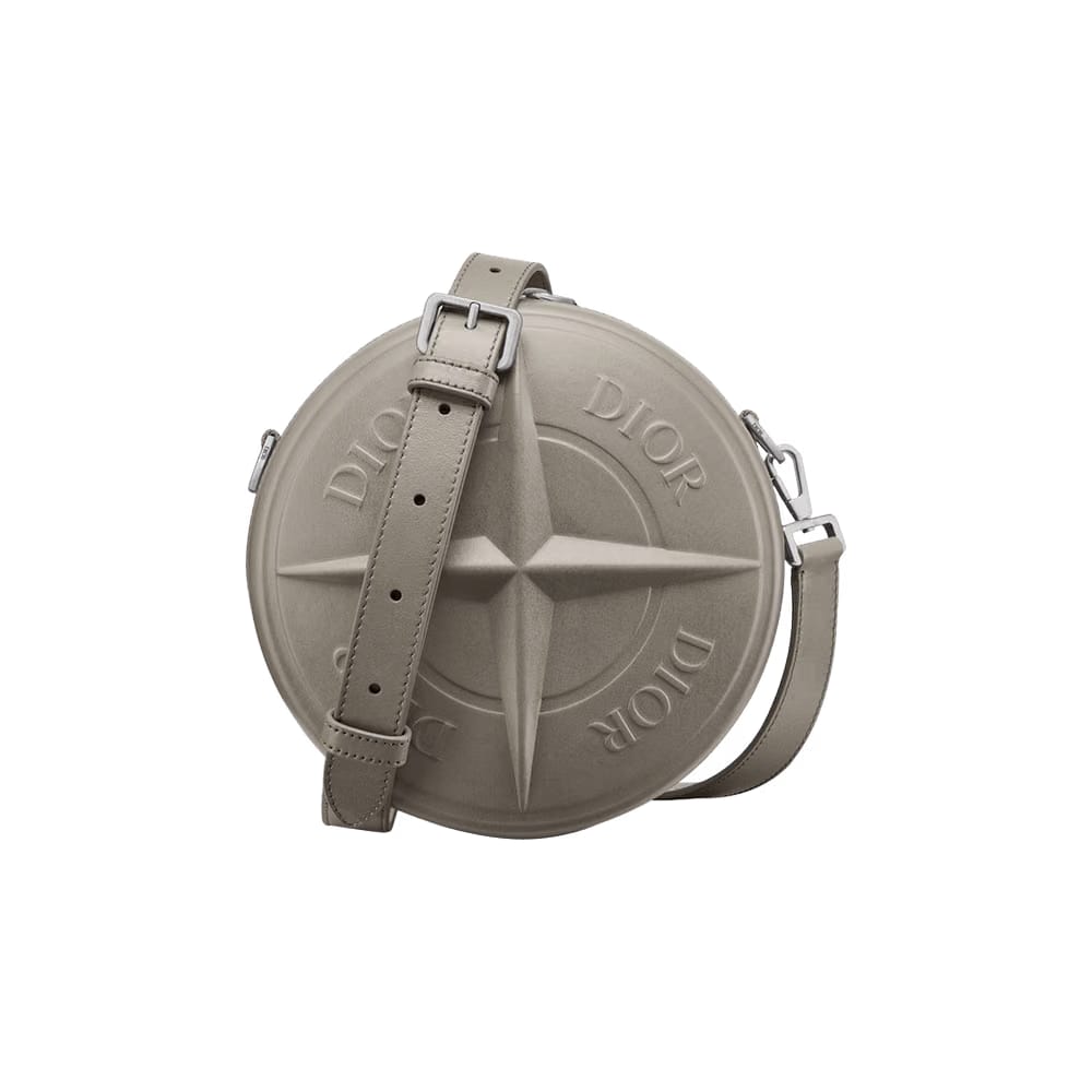 Dior x Stone Island Round Bag Grey