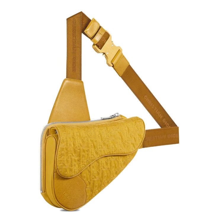 Dior x Stone Island Saddle Bag Yellow
