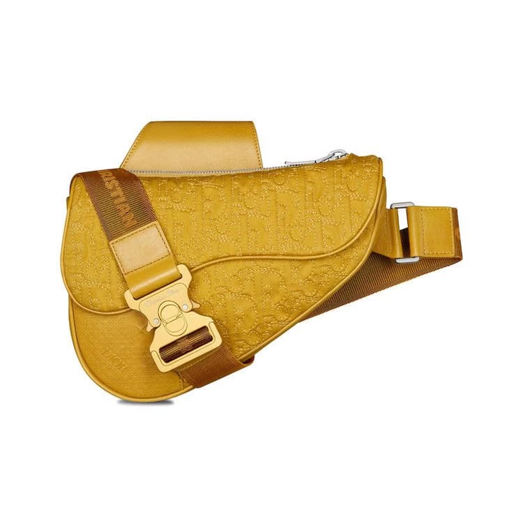 Dior x Stone Island Saddle Bag Yellow