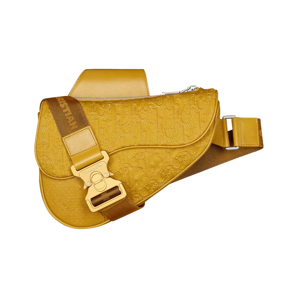 Dior x Stone Island Saddle Bag Yellow