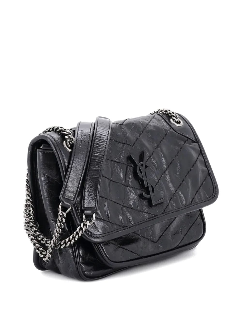 Niki Chain Flap Bag Matelasse Chevron Leather Baby shoulder bag