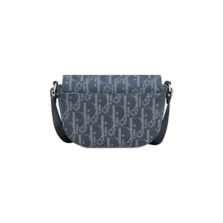 Dior x Denim Tears Saddle Pouch With Strap Blue