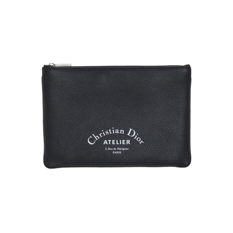 Dior Small Leather Zip-Pouch Black
