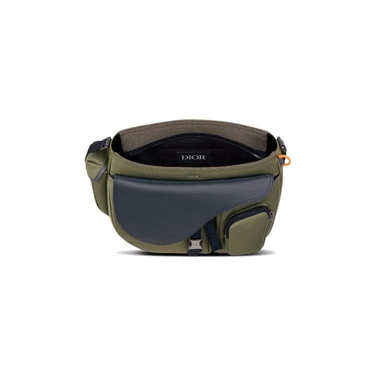 Dior Leather Saddle Soft Bag Green