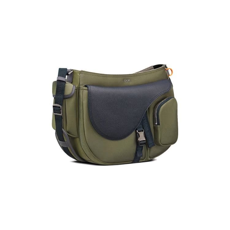 Dior Leather Saddle Soft Bag Green
