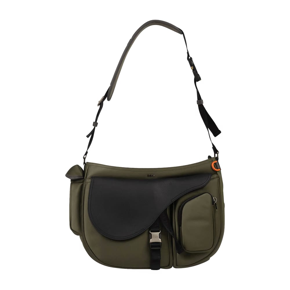 Dior Leather Saddle Soft Bag Green