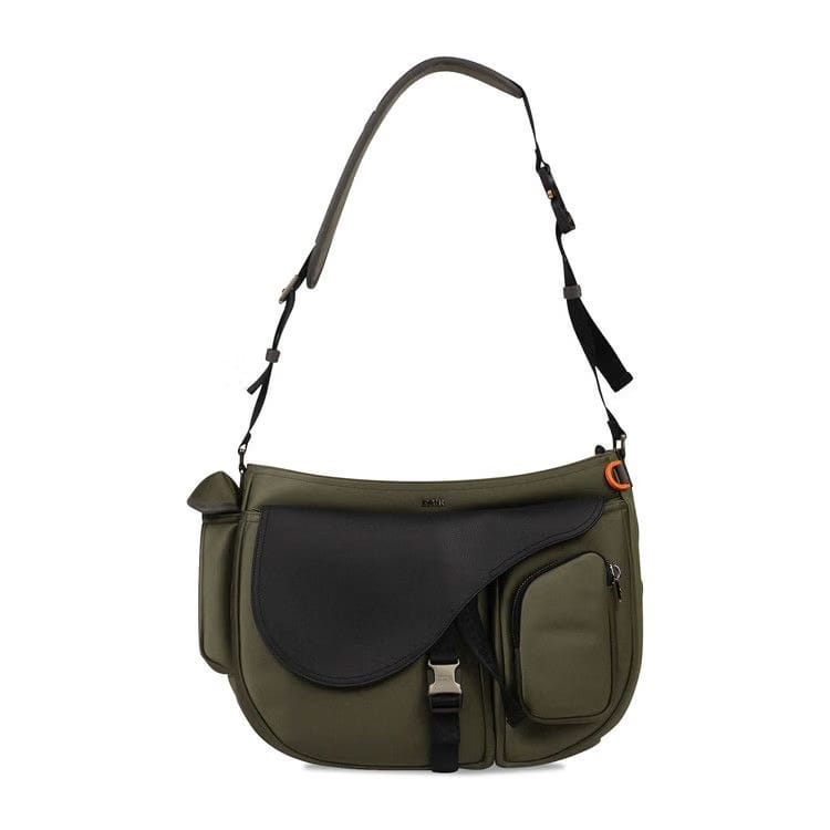Dior Leather Saddle Soft Bag Green